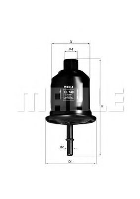 Топливный фильтр KNECHT/MAHLE KL 749