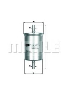 Топливный фильтр KNECHT/MAHLE KL 165/1