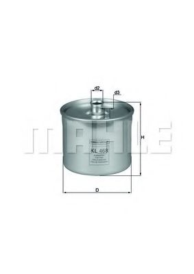 Топливный фильтр KNECHT/MAHLE KL 468