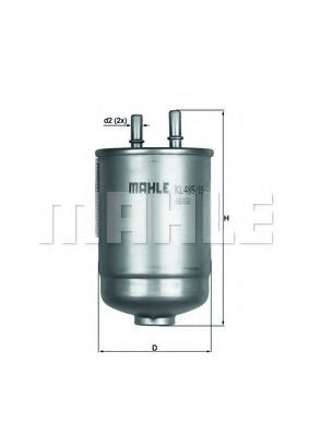 Топливный фильтр KNECHT/MAHLE KL 485/15D