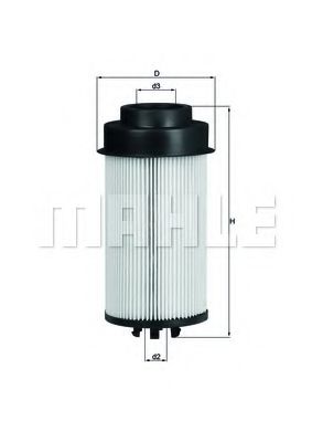 Топливный фильтр KNECHT/MAHLE KX 181D