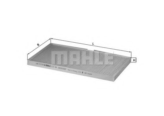 Фильтр салона KNECHT/MAHLE LA 58