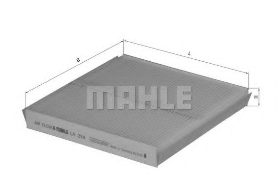 Фильтр салона KNECHT/MAHLE LA 234