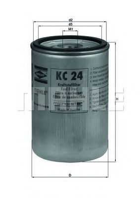Топливный фильтр KNECHT/MAHLE KC 24