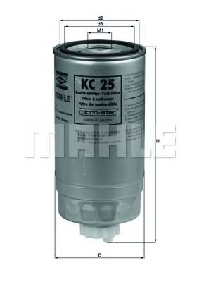 Топливный фильтр KNECHT/MAHLE KC 25