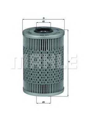 Масляный фильтр KNECHT/MAHLE OX 41D