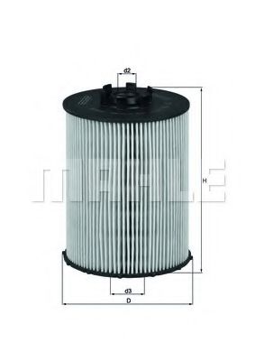 Масляный фильтр KNECHT/MAHLE OX 636D