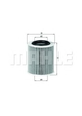 Масляный фильтр KNECHT/MAHLE OX 386D