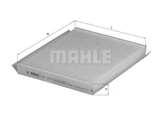 Фильтр салона KNECHT/MAHLE LA 362