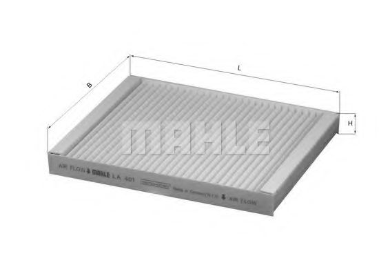 Фильтр салона KNECHT/MAHLE LA 401