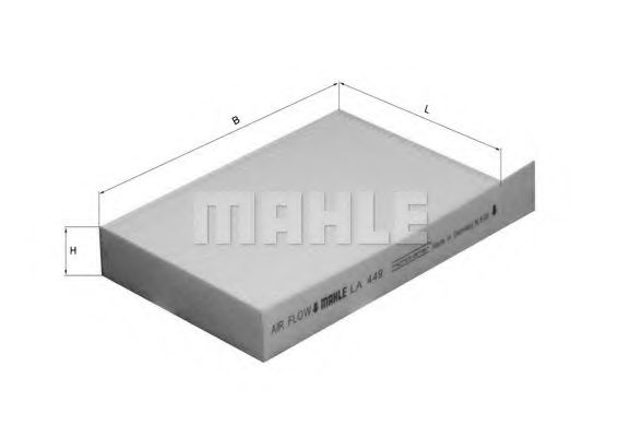 Фильтр салона KNECHT/MAHLE LA 449