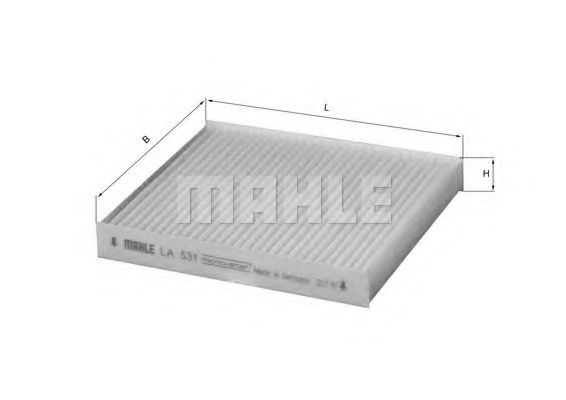 Фильтр салона KNECHT/MAHLE LA 531