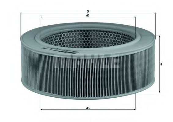 Воздушный фильтр KNECHT/MAHLE LX 284