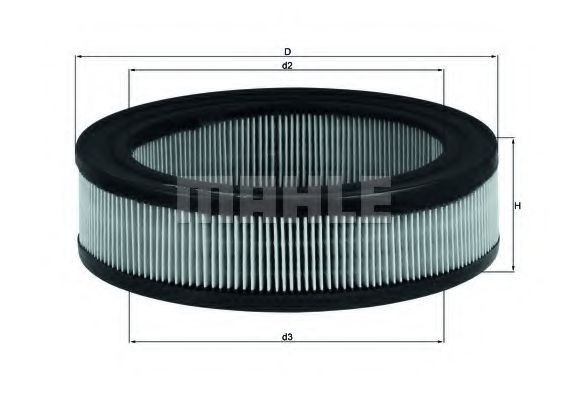 Воздушный фильтр KNECHT/MAHLE LX 167