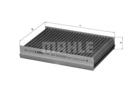 Фильтр салона KNECHT/MAHLE LAK 250