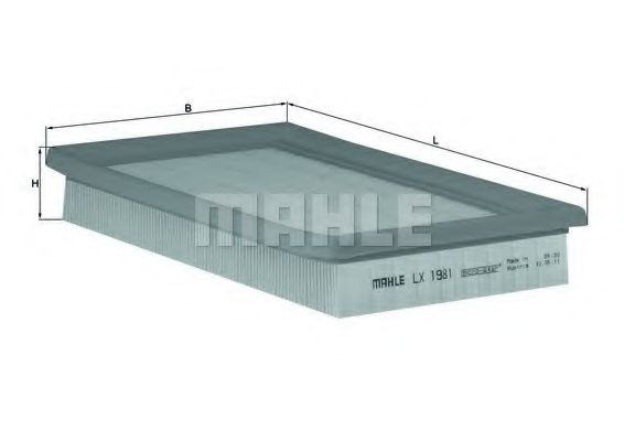 Воздушный фильтр KNECHT/MAHLE LX 1981