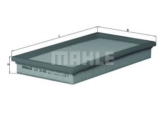 Воздушный фильтр KNECHT/MAHLE LX 3148