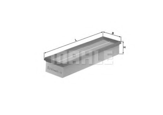 Воздушный фильтр KNECHT/MAHLE LX 617