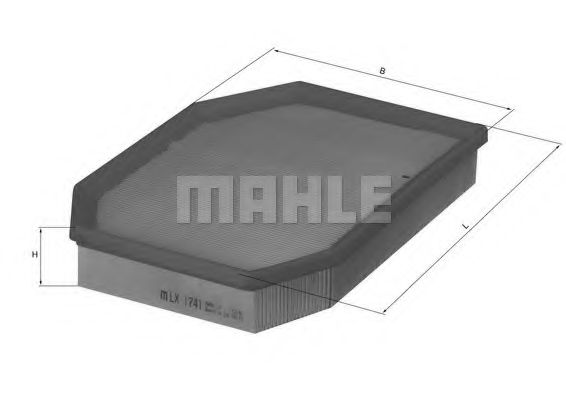 Воздушный фильтр KNECHT/MAHLE LX 1741