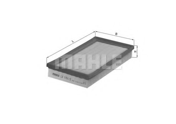 Воздушный фильтр KNECHT/MAHLE LX 1781/2