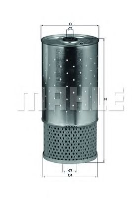 Масляный фильтр KNECHT/MAHLE OX 78D1