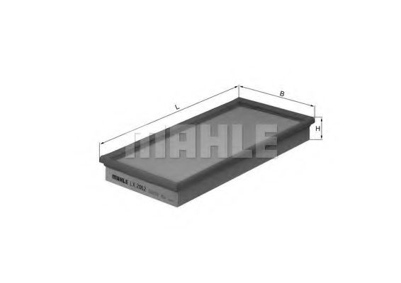 Воздушный фильтр KNECHT/MAHLE LX 2062
