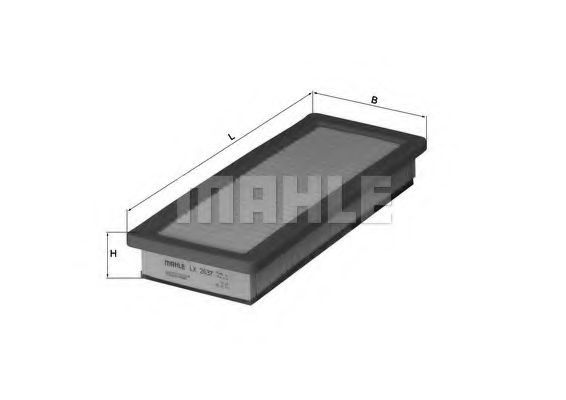Воздушный фильтр KNECHT/MAHLE LX 2637