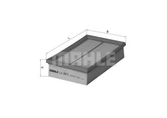 Воздушный фильтр KNECHT/MAHLE LX 2671