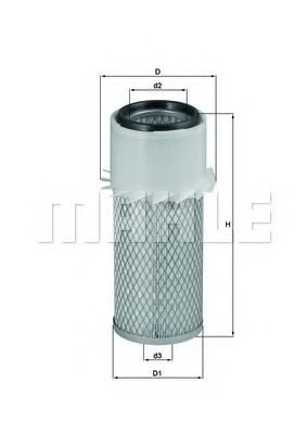 Воздушный фильтр KNECHT/MAHLE LX 14