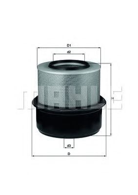 Воздушный фильтр KNECHT/MAHLE LX 80