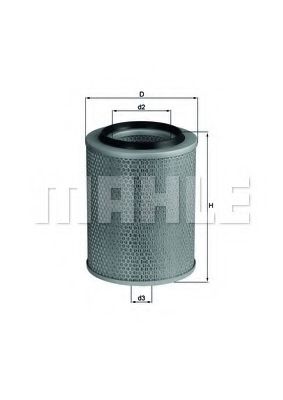 Воздушный фильтр KNECHT/MAHLE LX 92