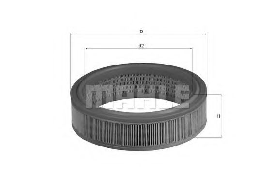 Воздушный фильтр KNECHT/MAHLE LX 158