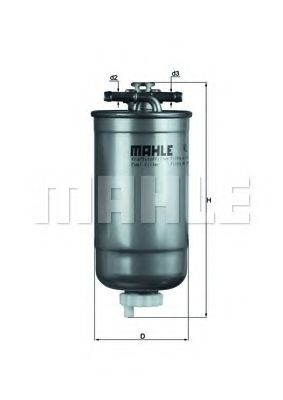 Топливный фильтр KNECHT/MAHLE KL 147D