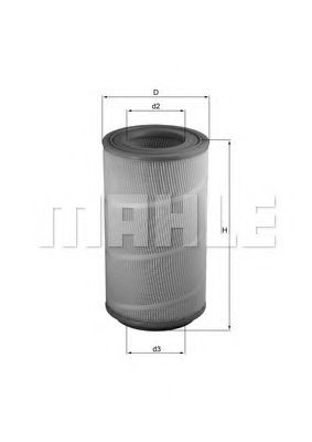 Воздушный фильтр KNECHT/MAHLE LX 1025