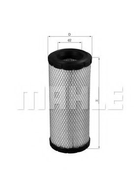 Воздушный фильтр KNECHT/MAHLE LX 1241