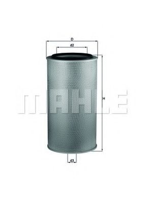 Воздушный фильтр KNECHT/MAHLE LX 1255