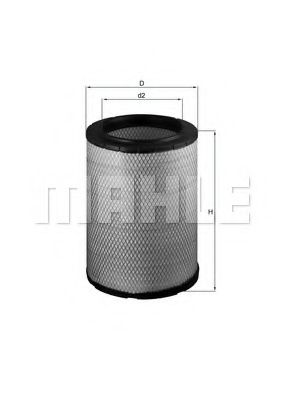 Воздушный фильтр KNECHT/MAHLE LX 1600