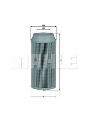 Воздушный фильтр KNECHT/MAHLE LX 1802
