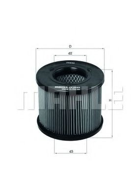 Воздушный фильтр KNECHT/MAHLE LX 2283