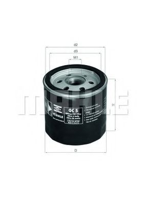 Масляный фильтр KNECHT/MAHLE OC 5