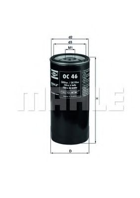 Масляный фильтр KNECHT/MAHLE OC 46