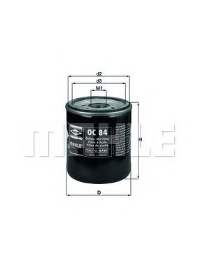Масляный фильтр KNECHT/MAHLE OC 84