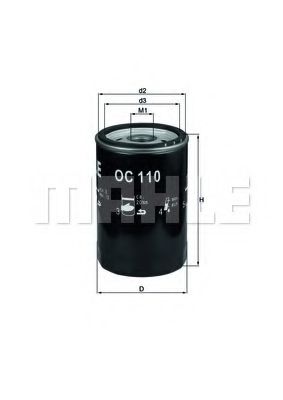 Масляный фильтр KNECHT/MAHLE OC 110 OF