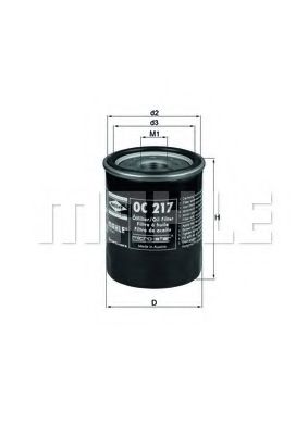 Масляный фильтр KNECHT/MAHLE OC 217