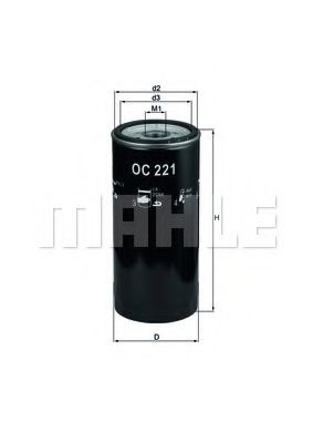 Масляный фильтр KNECHT/MAHLE OC 221