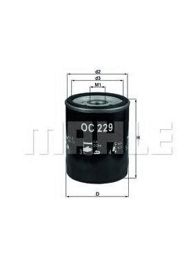 Масляный фильтр KNECHT/MAHLE OC 229