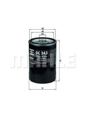 Масляный фильтр KNECHT/MAHLE OC 243
