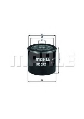 Масляный фильтр KNECHT/MAHLE OC 272