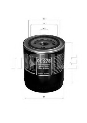 Масляный фильтр KNECHT/MAHLE OC 278
