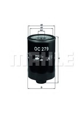 Масляный фильтр KNECHT/MAHLE OC 279